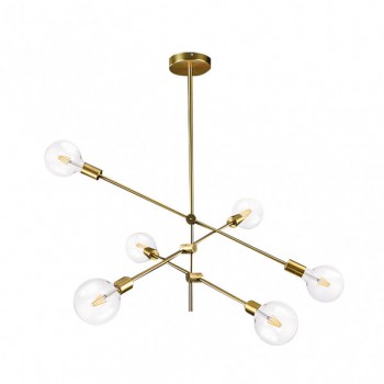 Distribuidor - Lâmpadas Diversas | Lâmpadas Modernas | LAMPARA JERUSALEN 6XE27 BRONCE 73X81X81 CM Ref: 154656112